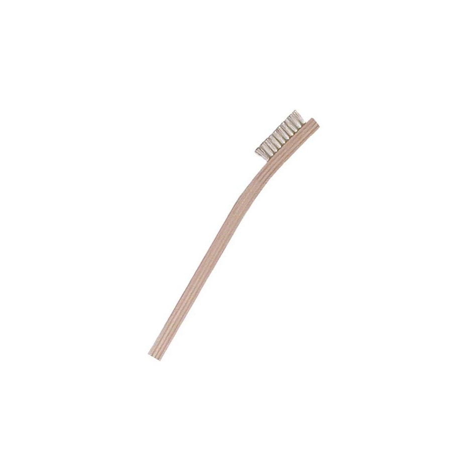 Gordon Brush 11SSP Scratch Brush, Toothbrush, Stainless Steel/Wood, 7/16"