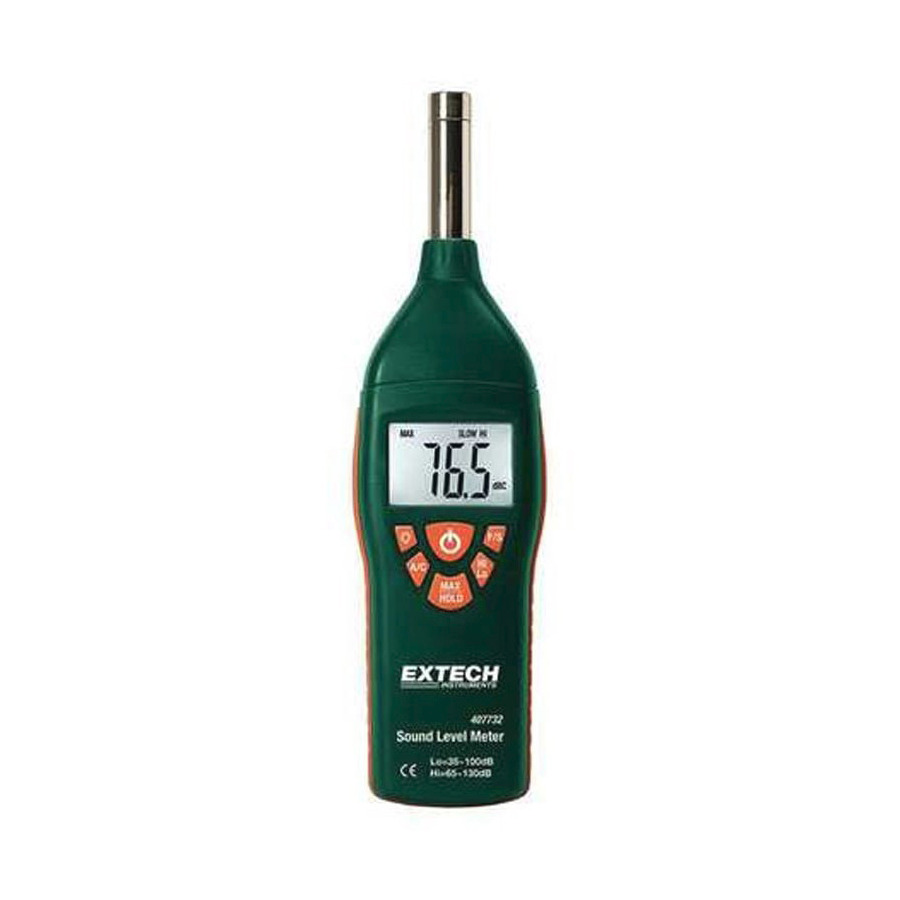 Extech 407732-NIST Low/High Range Sound Level Meter with NIST