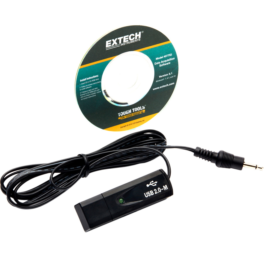 Extech 407752 Software Upgrade and Cable Kit, For 407750 & 451104, Community Noise