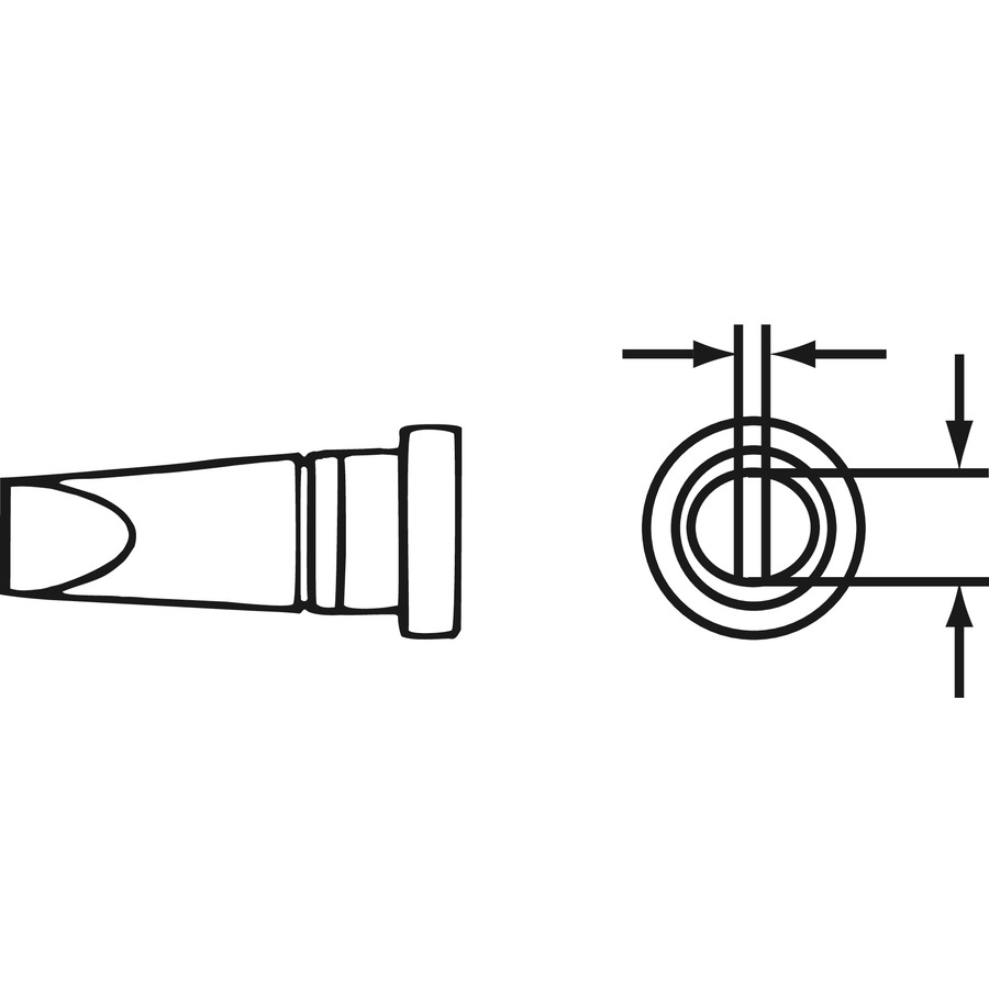 Weller LTC .125" Chisel Solder Tip