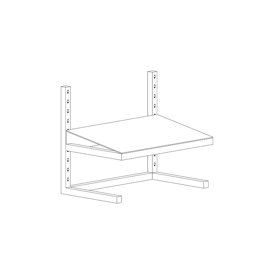 Production Basics 8659 Free Standing Adjustable Footrest