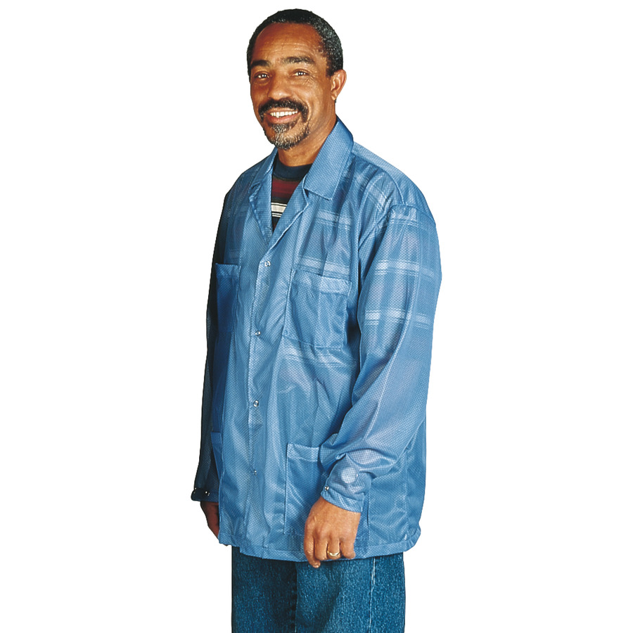 Desco 73742 Blue ESD Shielding Jacket, 4X-Large