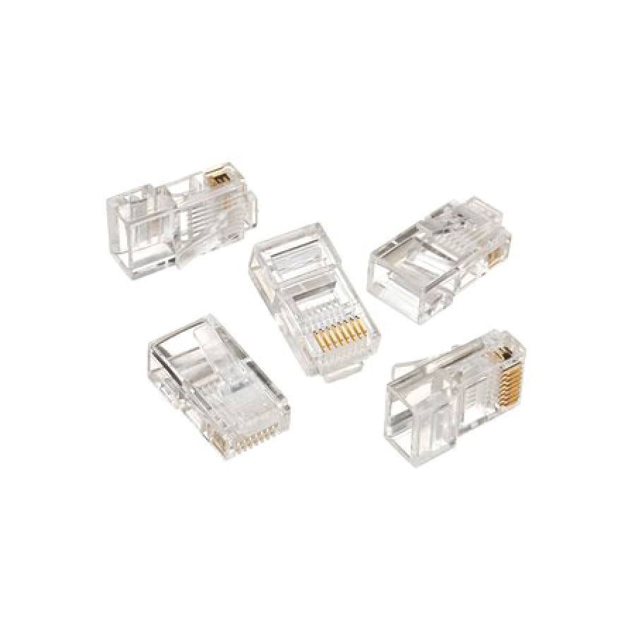 Ideal 85-346 RJ-45, Cat5e 8 position 8 contact (8P8C) Modular Plugs, 25/Card