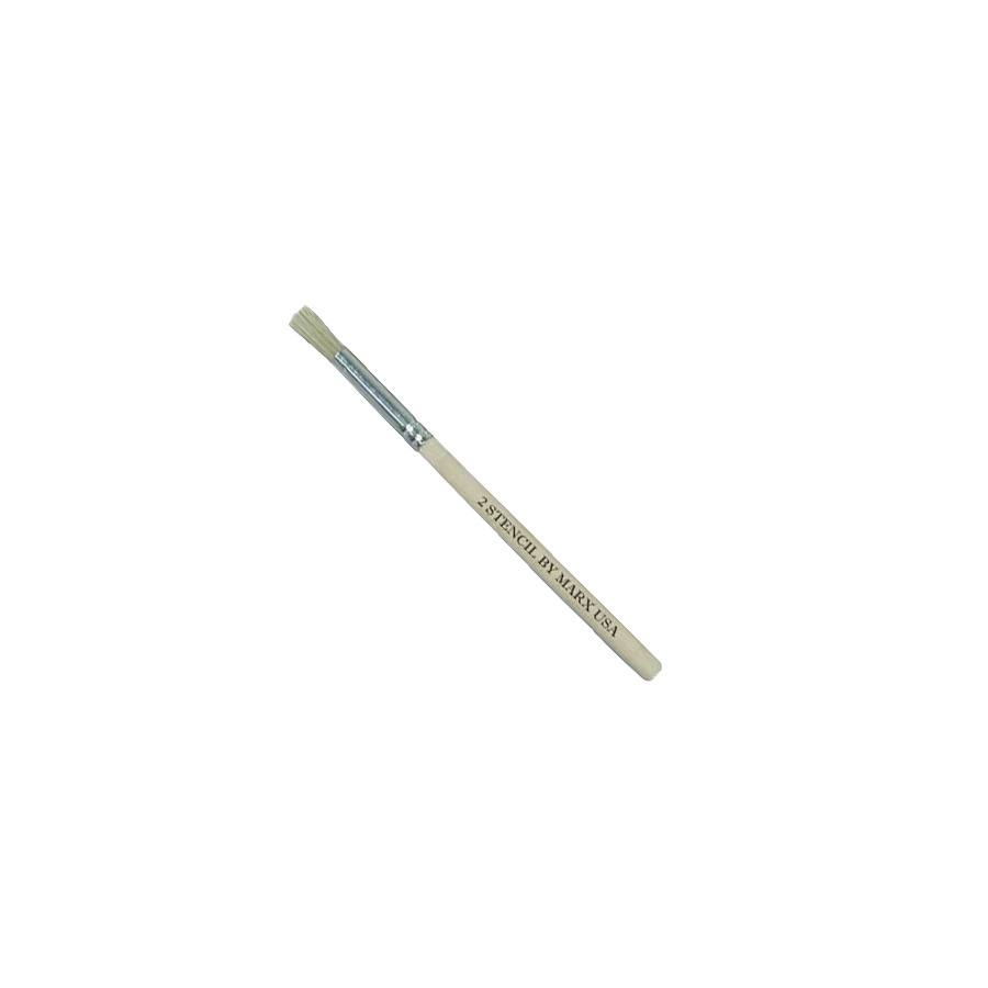 Gordon Brush 1501-02000 Artist Brush, Round, Anti-Static, Hog Bristle/Wood, Size #2, Trim 1/2", OAL 5-1/2", ESD, 1501 Series