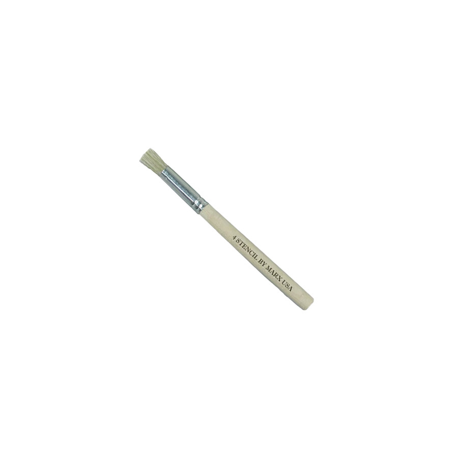 Gordon Brush 1501-04000 Artist Brush, Round, Anti-Static, Hog Bristle/Wood, Size #4, Trim 3/4", OAL 5-3/4", ESD, 1501 Series