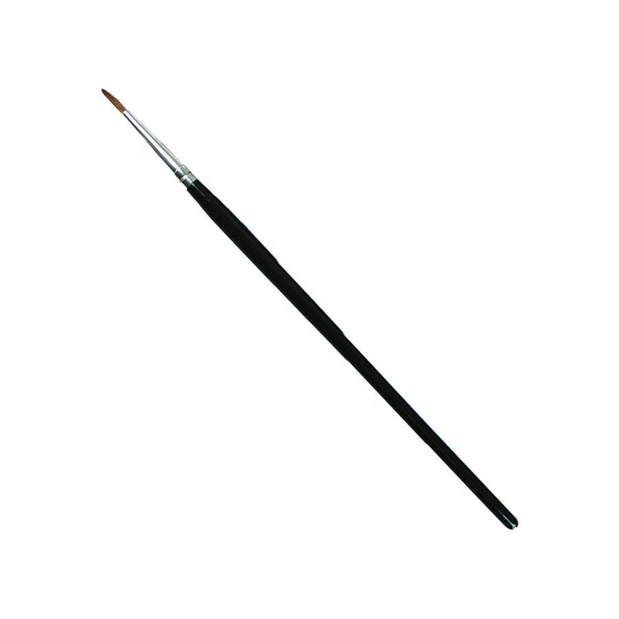 Gordon Brush 6020-02000 Artist Brush, Round, Anti-Static, Camel/Wood, Sz: #2, Trim: 3/8", OAL 7", ESD, 6020 Series