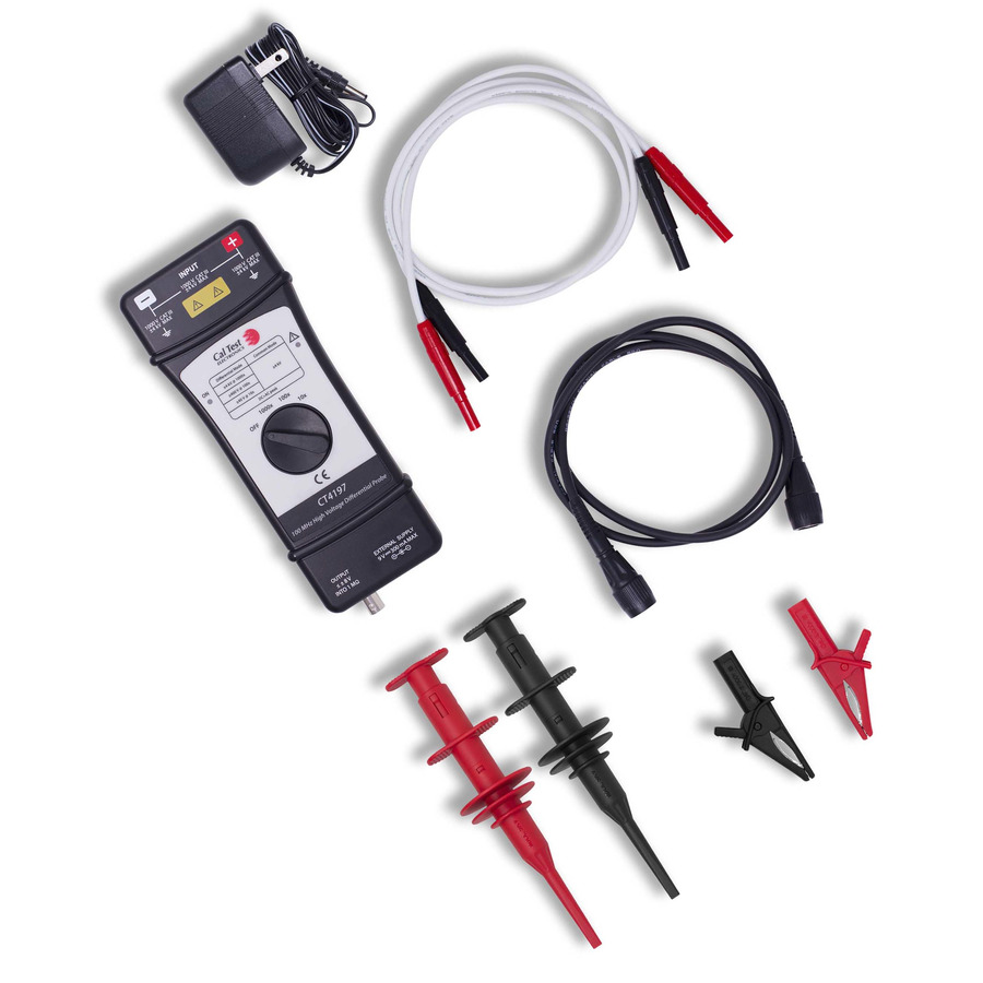 Cal Test Electronics CT4197 Differential Probe Kit, 100 MHz, 4 kV, 10x/100x/1000x