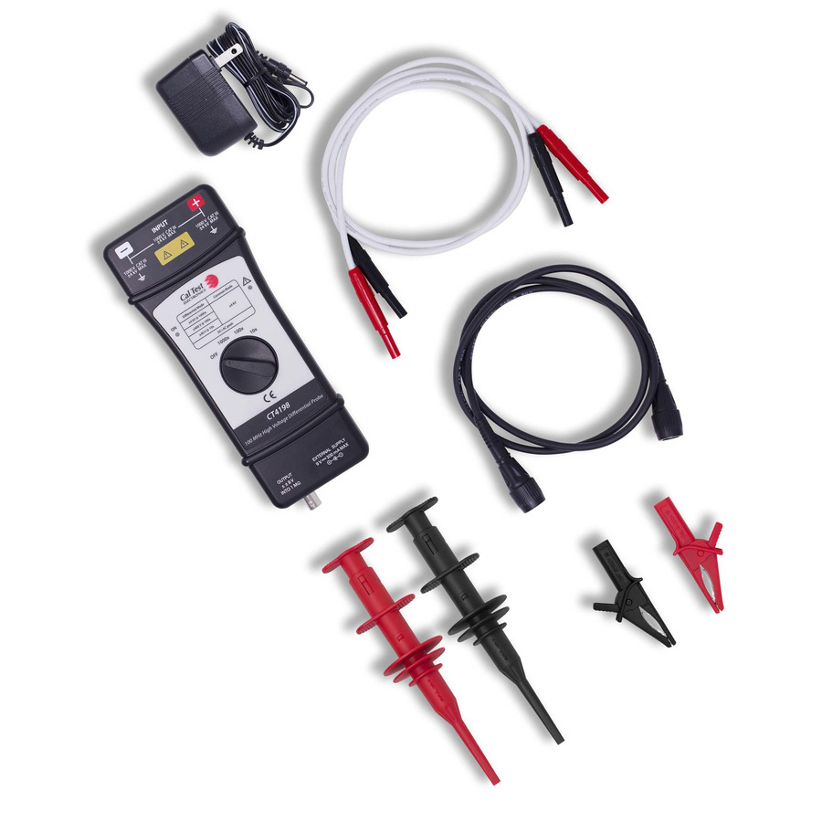 Cal Test Electronics CT4198 Differential Probe Kit, 100 MHz, 8 kV, 10x/100x/1000x