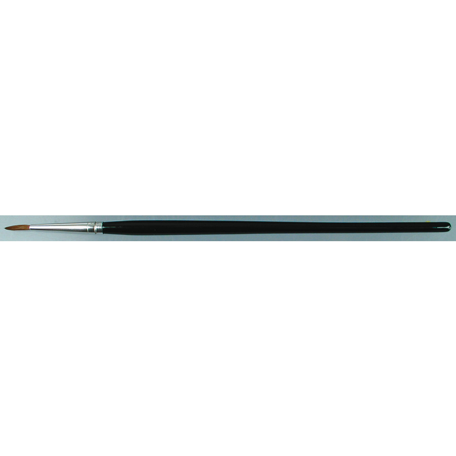 Gordon Brush 6020-08000 Artist Brush, Round, Anti-Static, Camel/Wood, Size #8, Trim: 7/8", OAL 7-3/8", ESD, 6020 Series