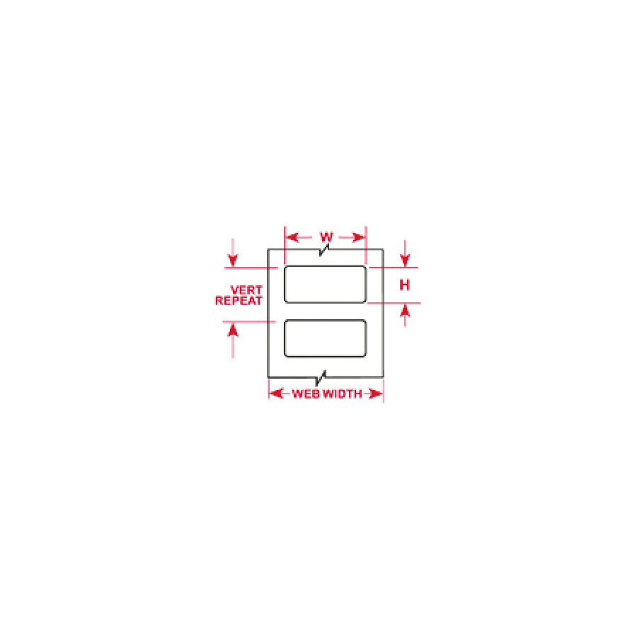 Brady THT-19-402-3 3.000 IN X 2.000 IN (76.20 MM X 50.80 MM) #14954 3000/EA