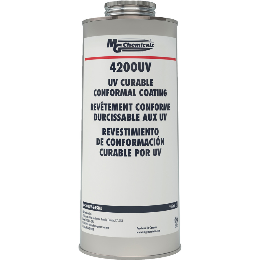 MG Chemicals 4200UV-945ML UV Curable Conformal Coating, Can, 945ml