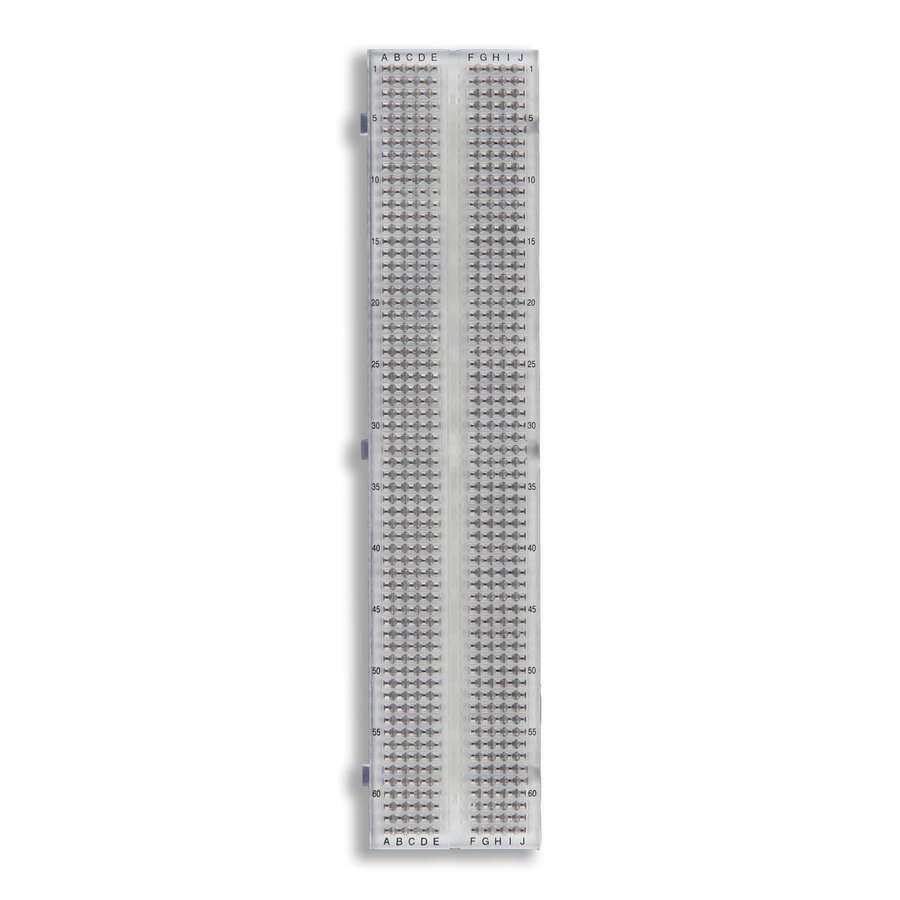 Cal Test Electronics GS-630T Solderless Breadboard, 630 Tie Points, Transparent