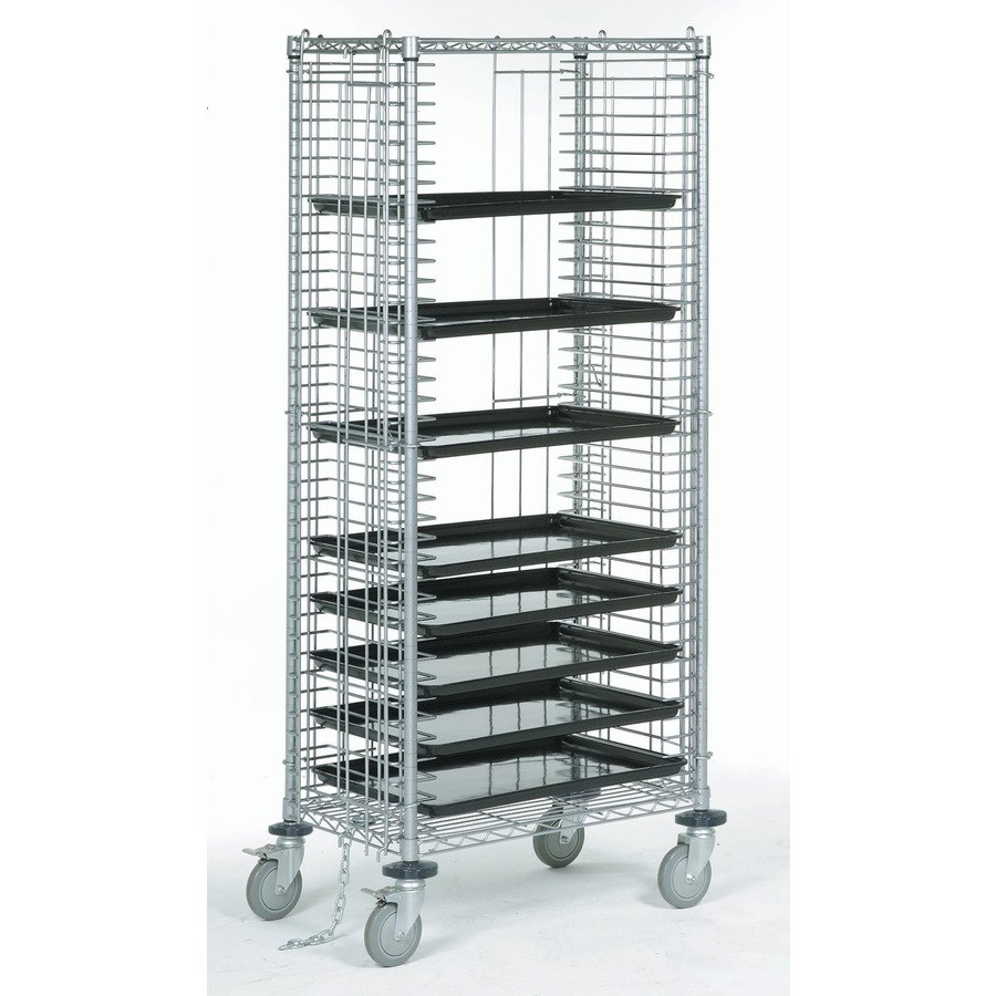 Nexel TT39C Mobile Side Load Tray Cart with 39 Tray Capacity, 18" x 30" x 68"