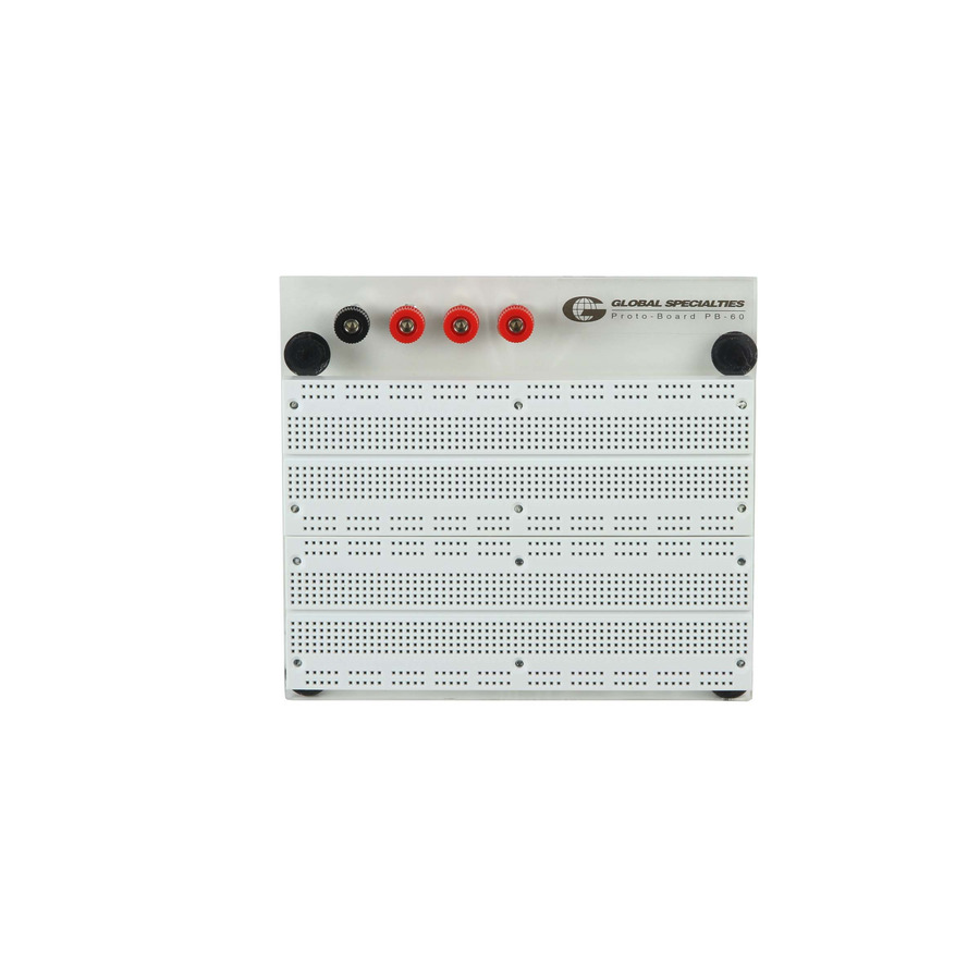 Cal Test Electronics PB-60 Solderless Breadboard, 1680 Tie-points, w Trnsparnt bckplate