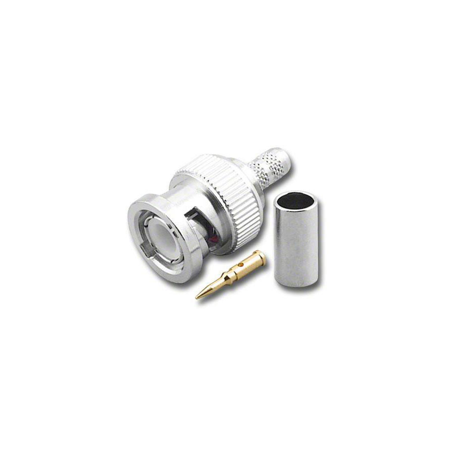 Pan Pacific BNC-3029-735A-75 BNC-Male Dual Crimp Plug Coaxial Connector for 735A