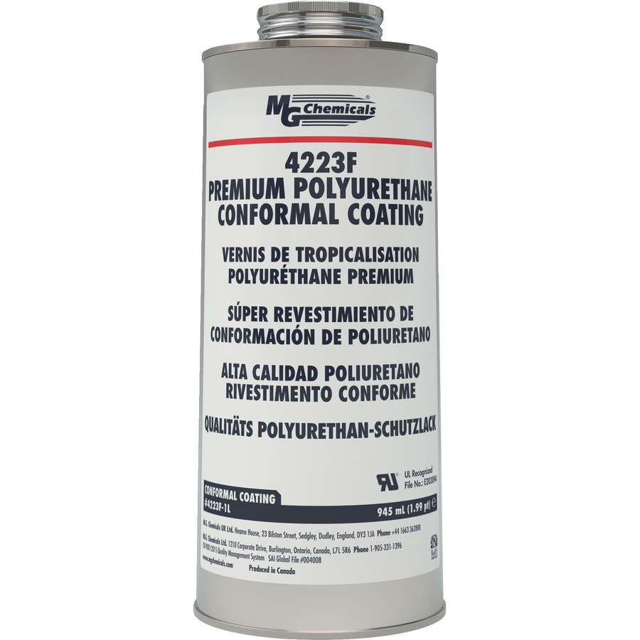 MG Chemicals 4223F-1L Urethane Conormal Coating Spray, Can, 945ml, 1 qt.