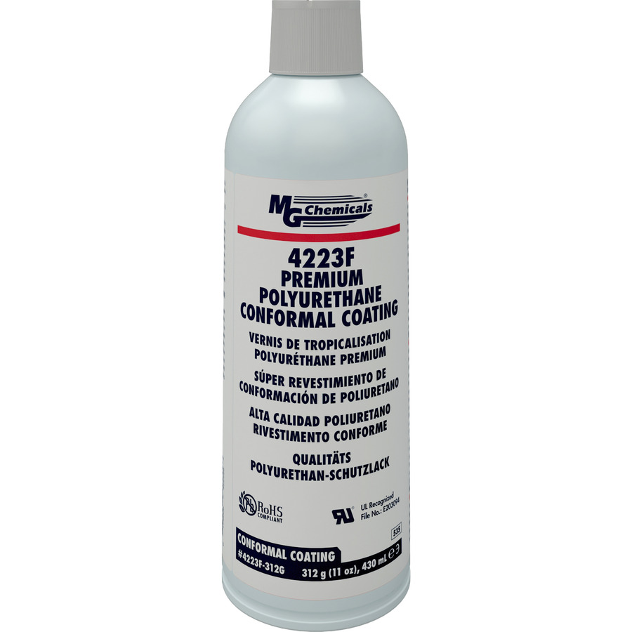 MG Chemicals 4223F-312G Urethane Coating Spray, Aerosol, 430ml, 11 oz.