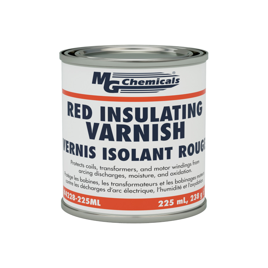 MG Chemicals 4228-1L Red GLPT Insulating Varnish, Class H Thermal Protection, 0.9 Qt