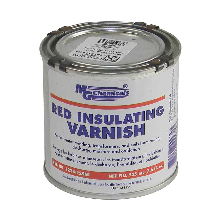 MG Chemicals 4228-225ML Red GLPT Insulating Varnish, Class H Thermal Protection, 8 fl oz