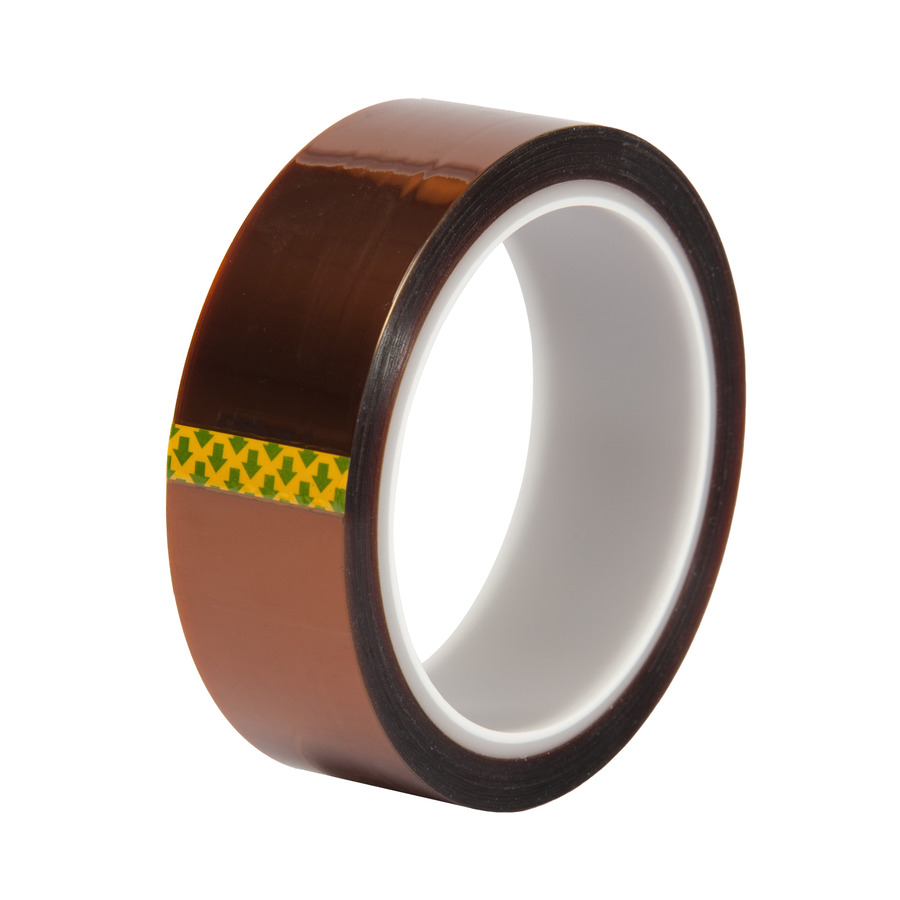 Techni-Pro 424-194 Kapton Tape, 1-1/4"x36 Yds, 3" Core, 2.5 mil, Silicone Adhesive