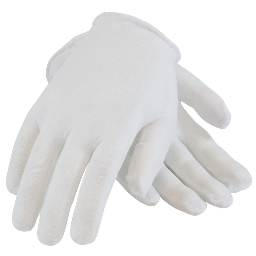 Clean ESD Products 42W Inspection Gloves, Cotton, Womens, 12/Pkg