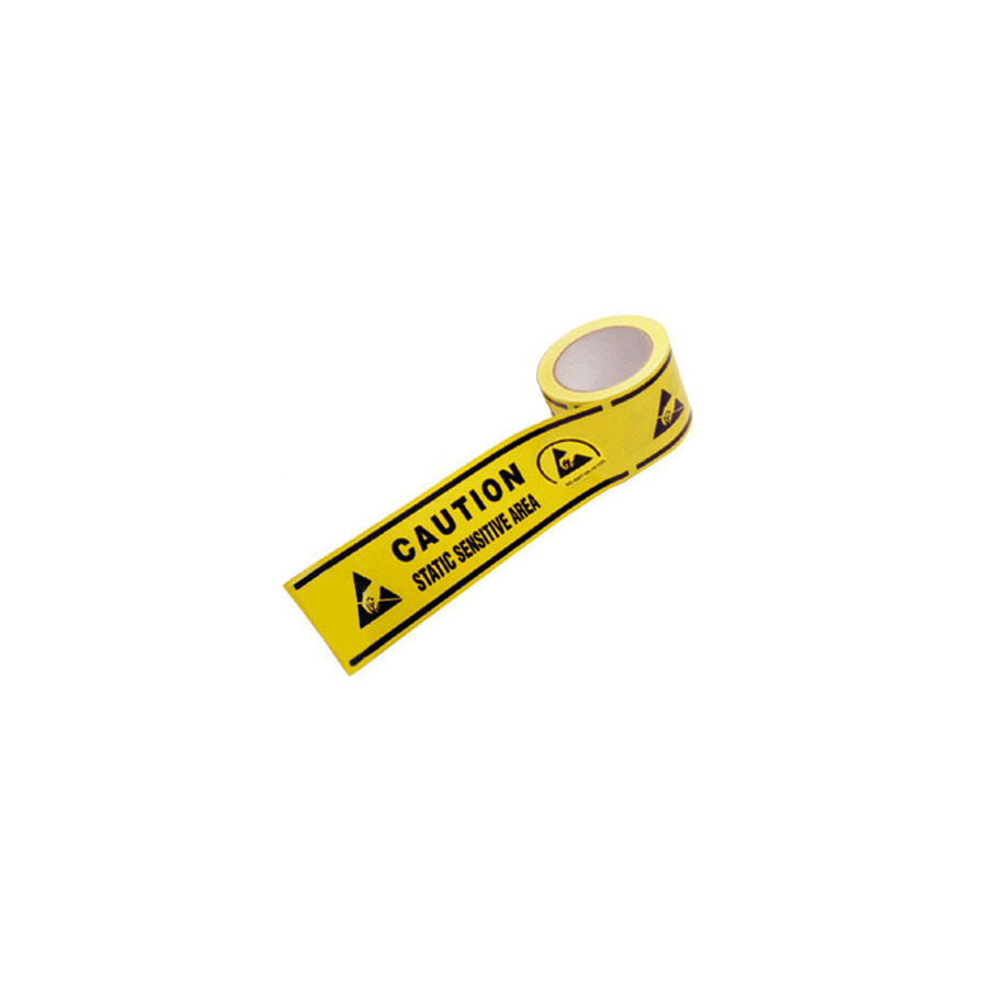 Botron B1636M Aisle Warning Tape, With Symbols For Static Sensitive Areas, 3" x 108' Roll