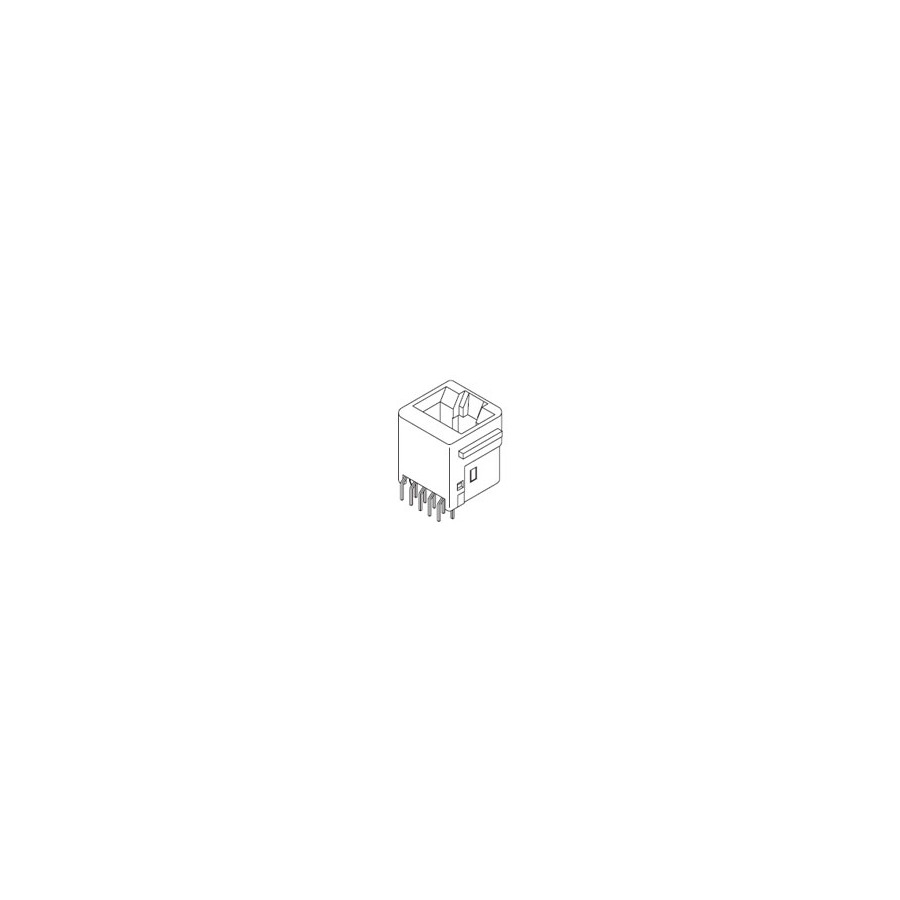 Molex 42410-6410 Modular Connectors / Ethernet Connectors Vert 6/4 Rj-11 Standard Profile