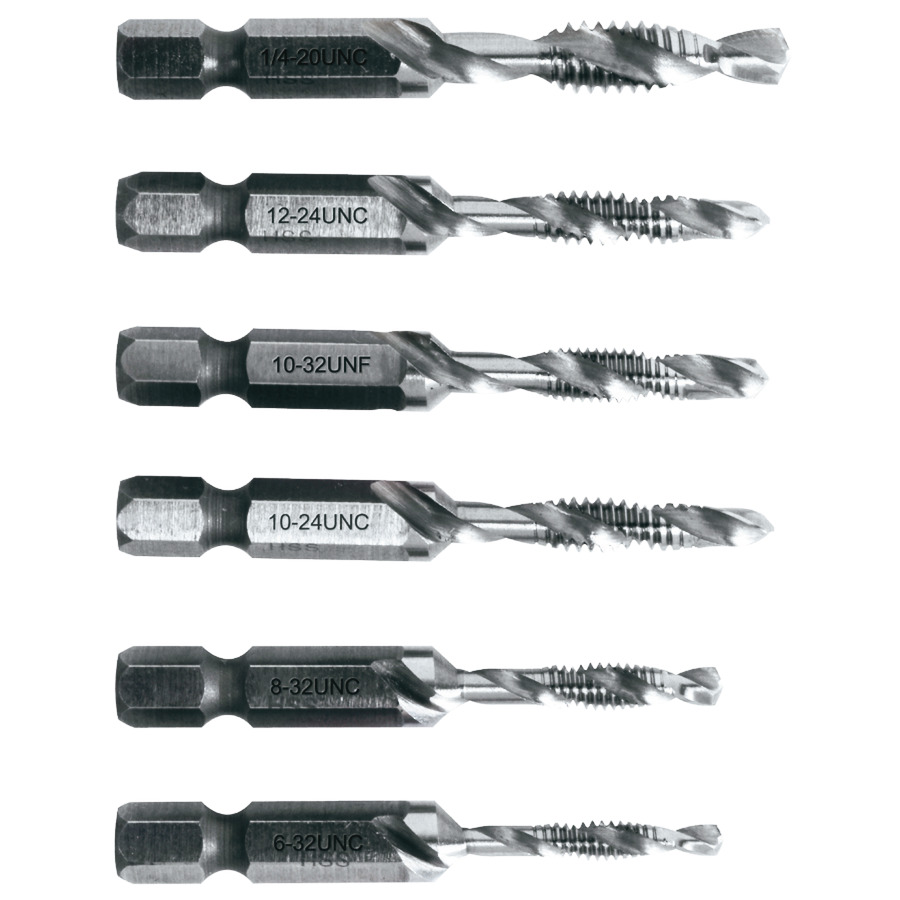 Greenlee DTAPKIT 6pc Drill/tap set 632 to 1/420 JensenTools