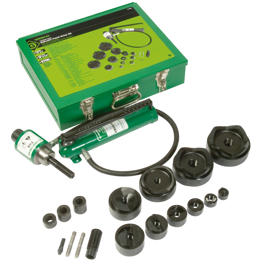 TestEquity: Greenlee 7310SB Hydraulic Knockout Kit, 11-Ton, with