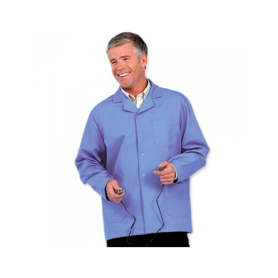 Worklon 425 ESD-Safe Jacket, Blue, Large