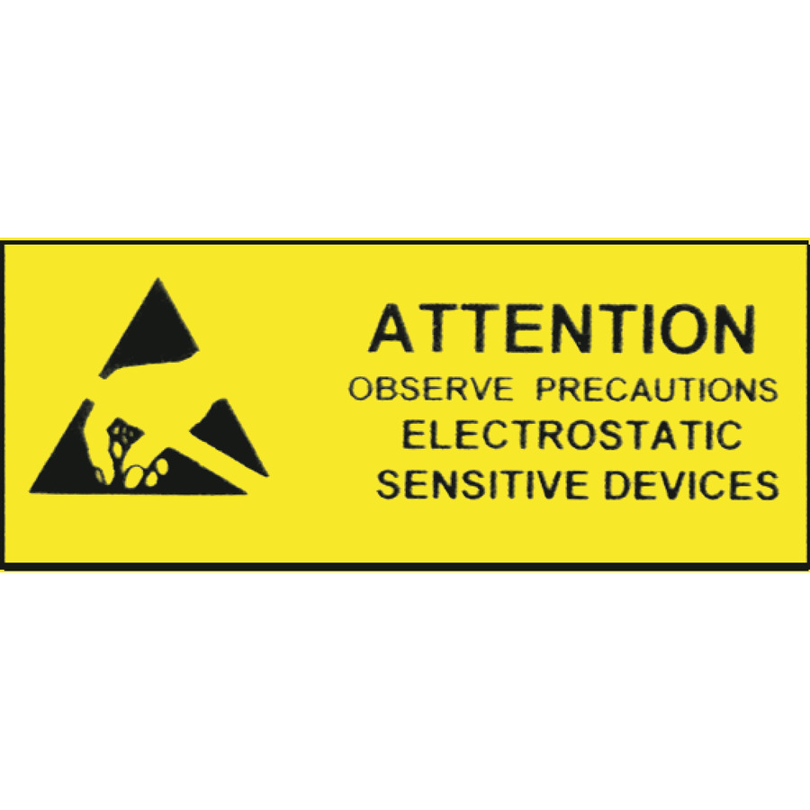 Botron B6747 Awareness Work Area Sign, 4" x 10", 10/Pkg.