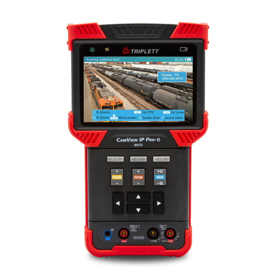 Triplett 8073 CamView IP Pro-D, 4" Ruggedized IP Security camera tester