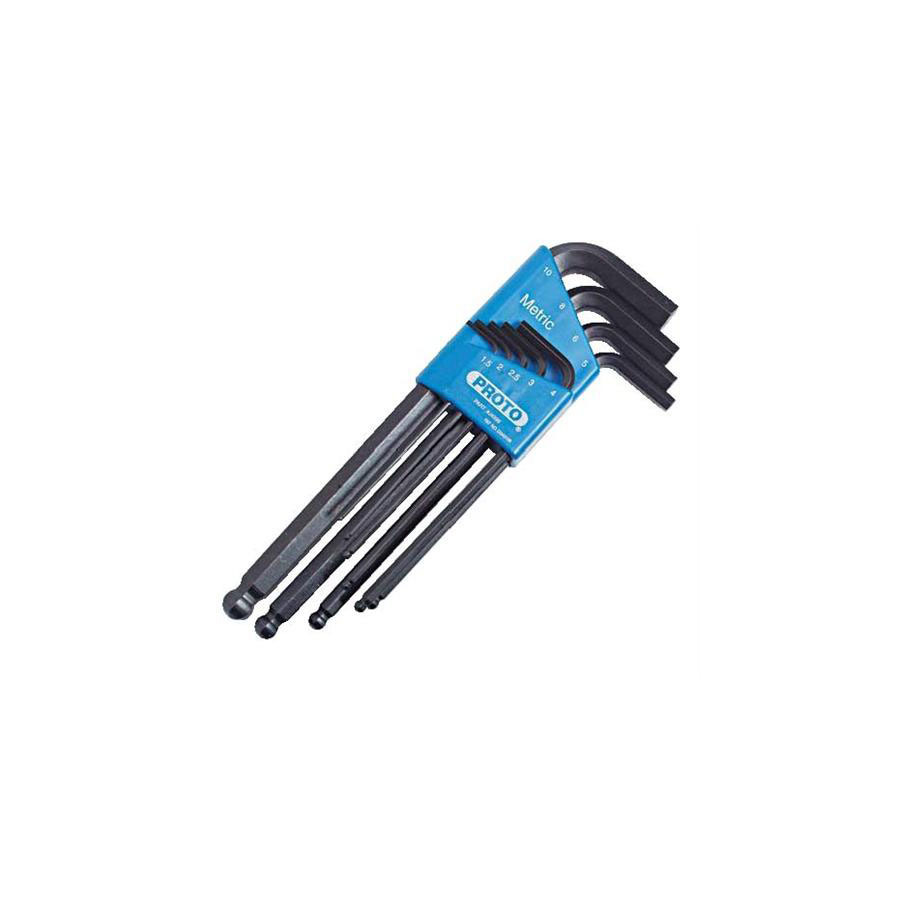 その他 NO.J TestEquity: Proto J4996 Proto Black Oxide Ball End Hex Key Set9