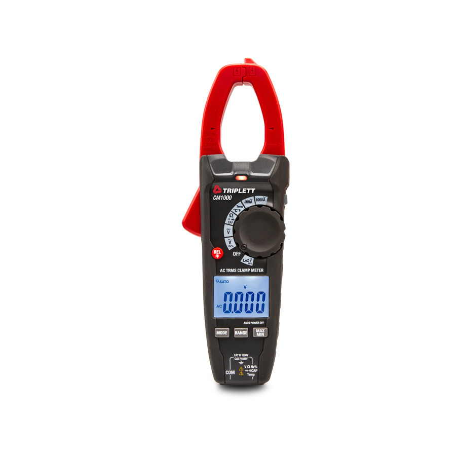 Triplett CM1000-NIST 1000A AC True RMS Clamp Meter with Certificate of Traceability to N.I.S.T.