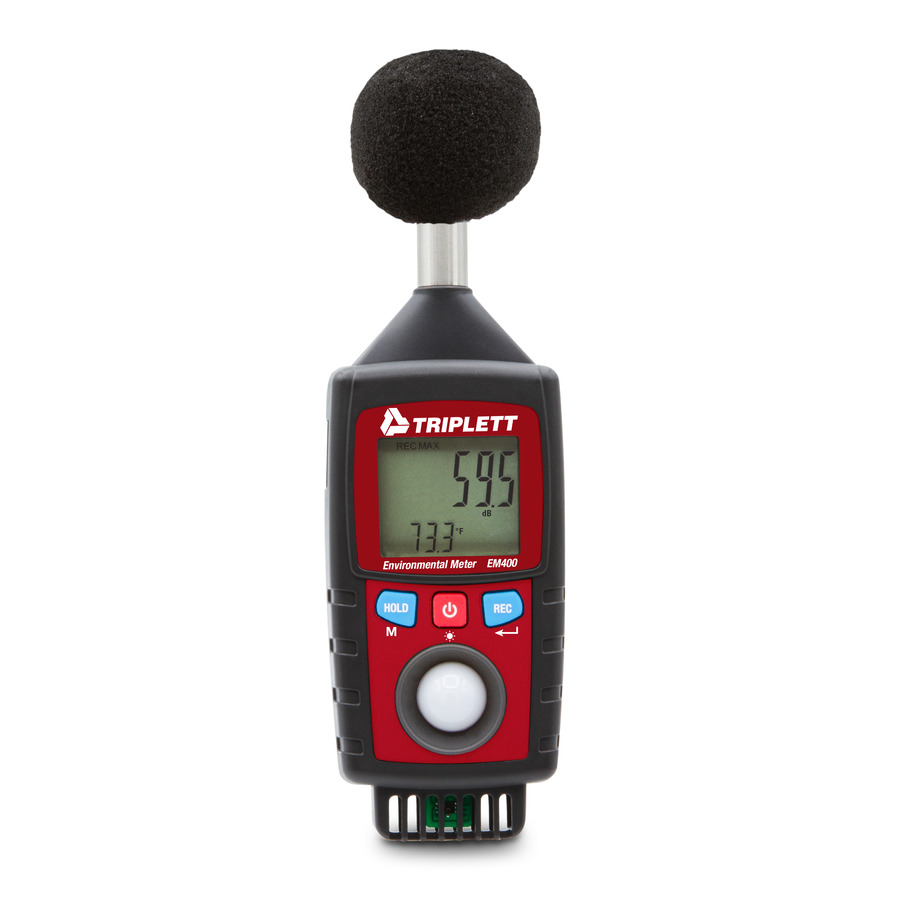 Triplett EM400 8-in-1 Environmental Meter with Sound