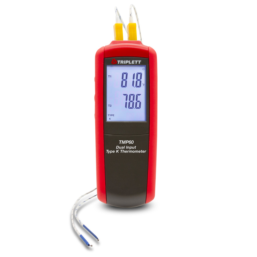 Triplett TMP60 Dual Input Type K/J Thermometer