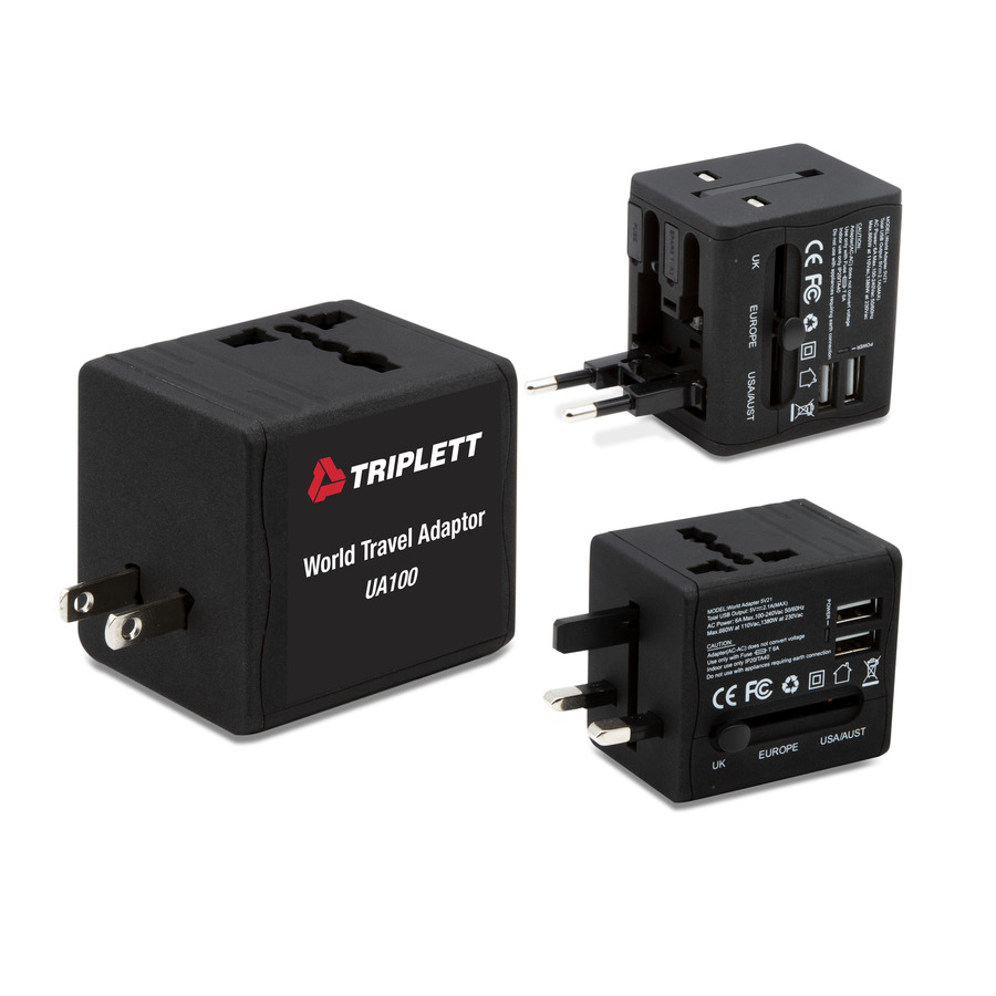 Triplett UA100 Worldwide Travel Adaptor