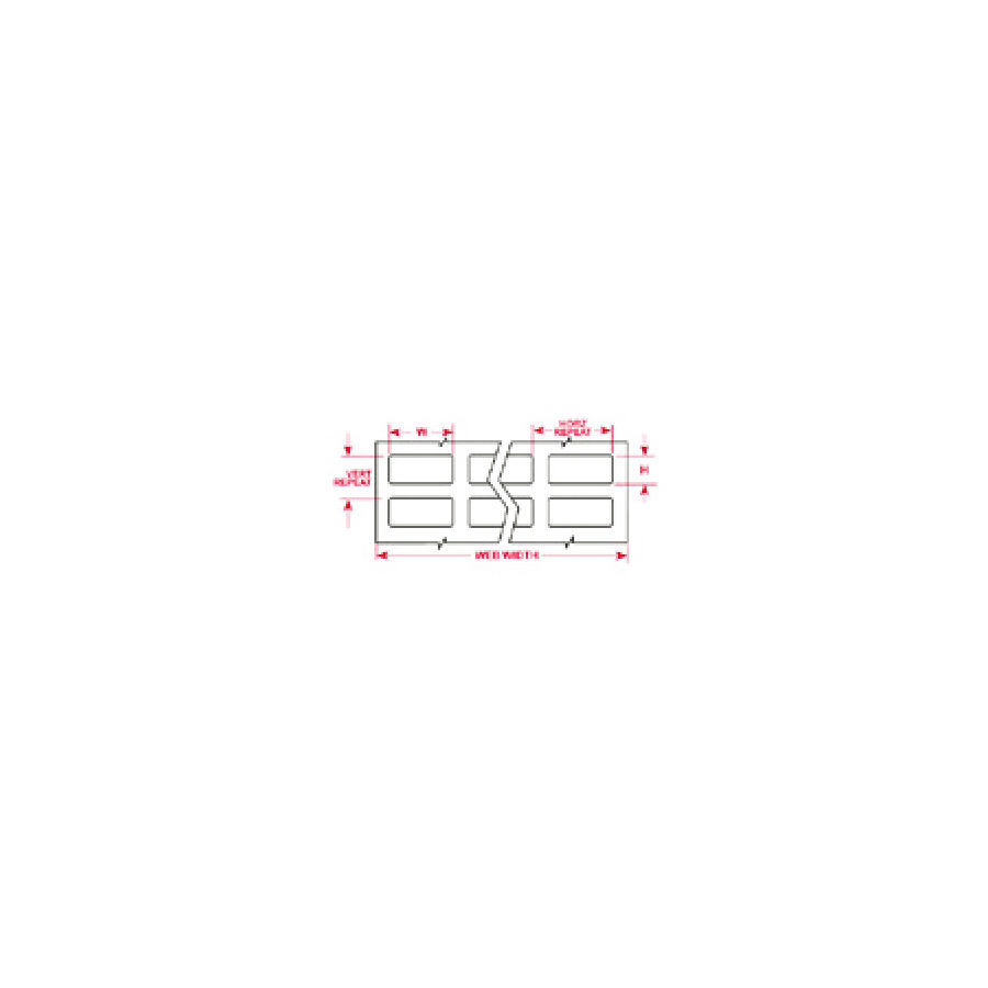 Brady THT-3-422-10 Brady Thermal Transfer Label 1"x.375" White Gloss 10K/Rl