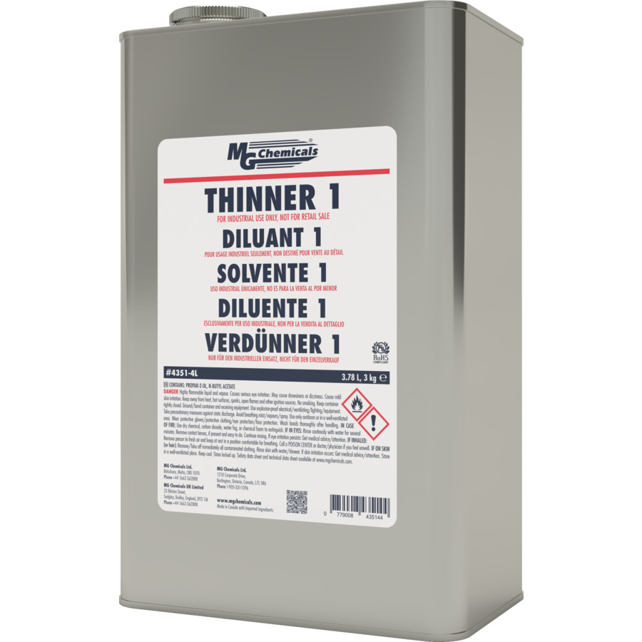 MG Chemicals 4351-4L Thinner 1, 1 gal