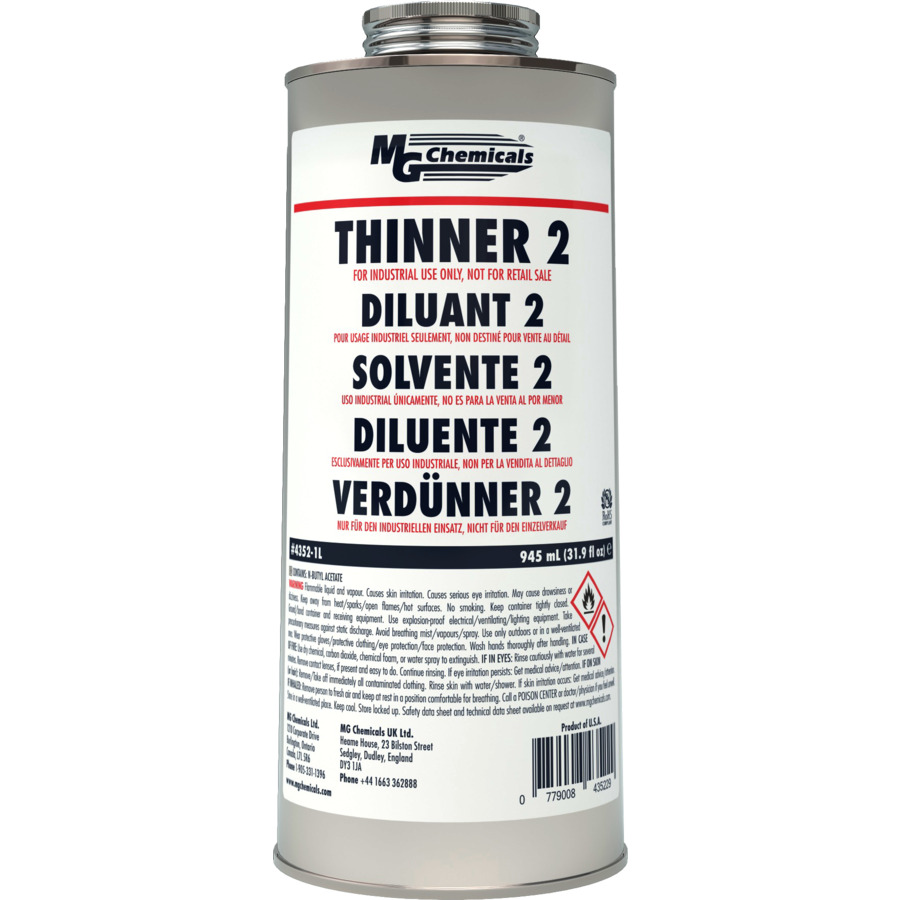 MG Chemicals 4352-1L Thinner 2, 1 Qt