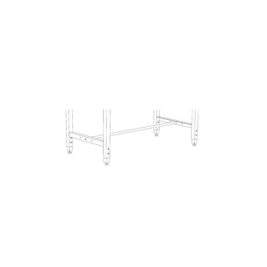 Production Basics 8656 Tube Footrest, 60"