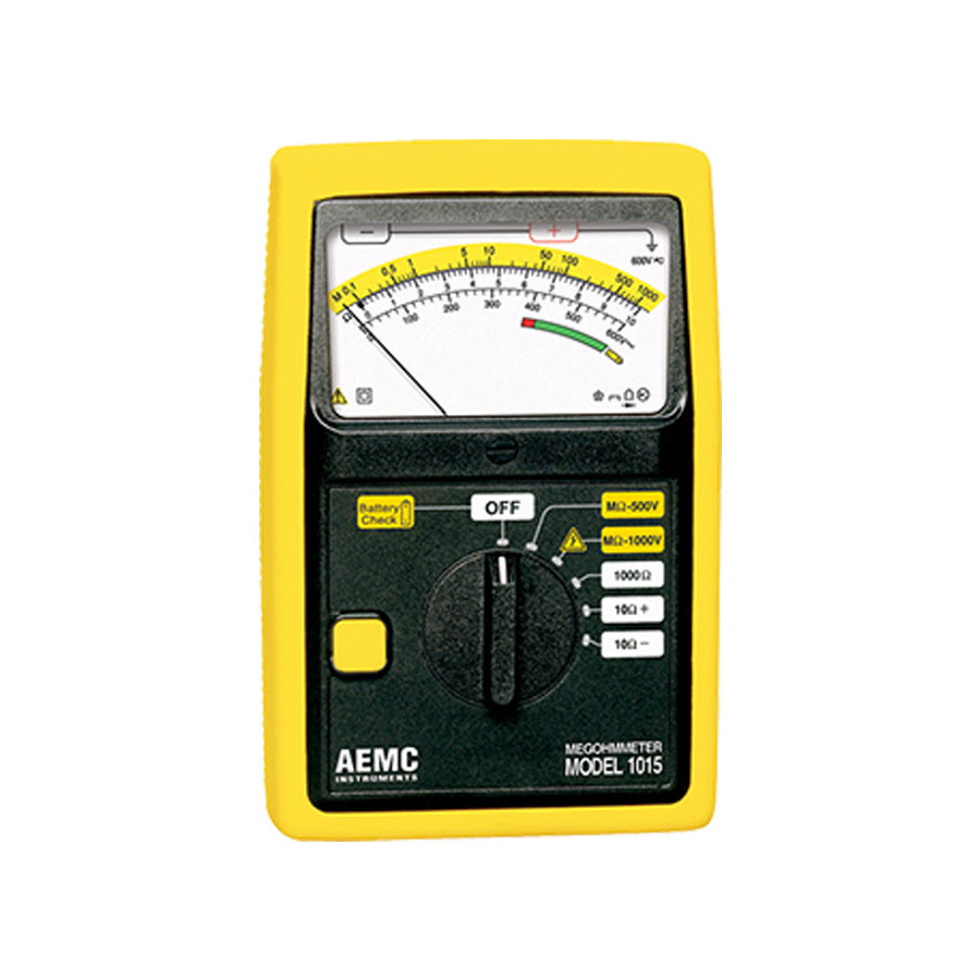 AEMC Instruments 1015 True Megohmmeter, 500V/1000V, Ohm, Continuity