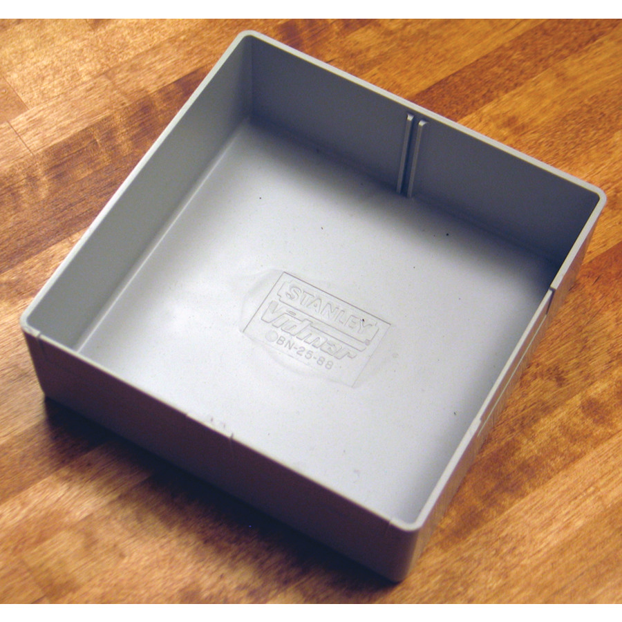 Vidmar BN2588 Plastic Bin, 21/8"H x 61/8"W x 61/8"D JensenTools