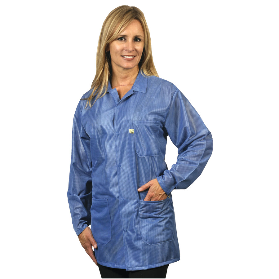 Tech Wear LOJ-23-3XL Static Dissipative Shielding Jacket, Blue, 3X-Large