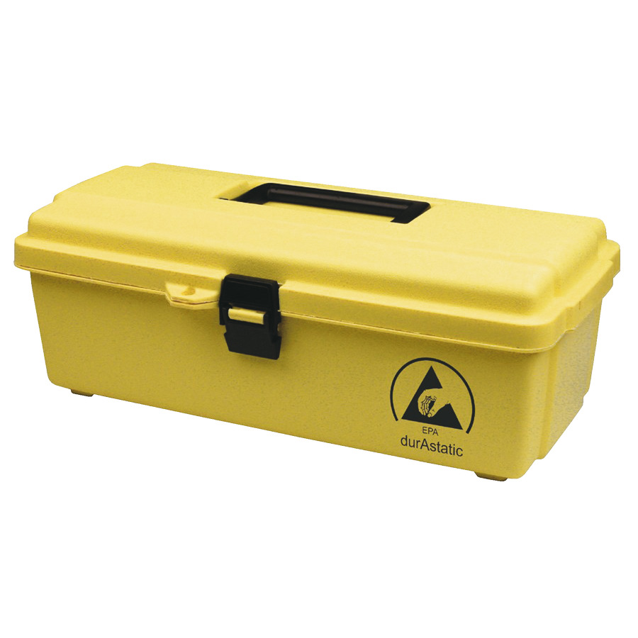 Menda 35870 Tool Box, Dissipative, ESD Safe, Durastatic, Yellow