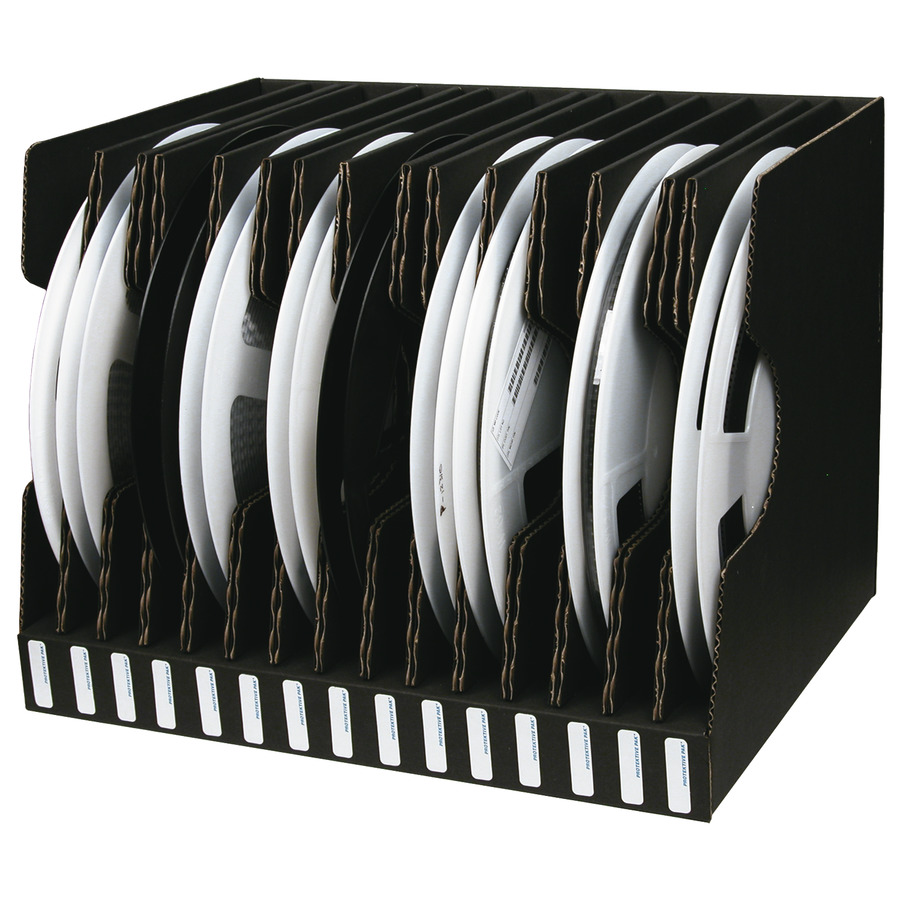 Protektive Pak 37564 Reel Storage Holder, 13 in, 15 Slots 17-1/2 x 13-11/16 x 13-1/4 in