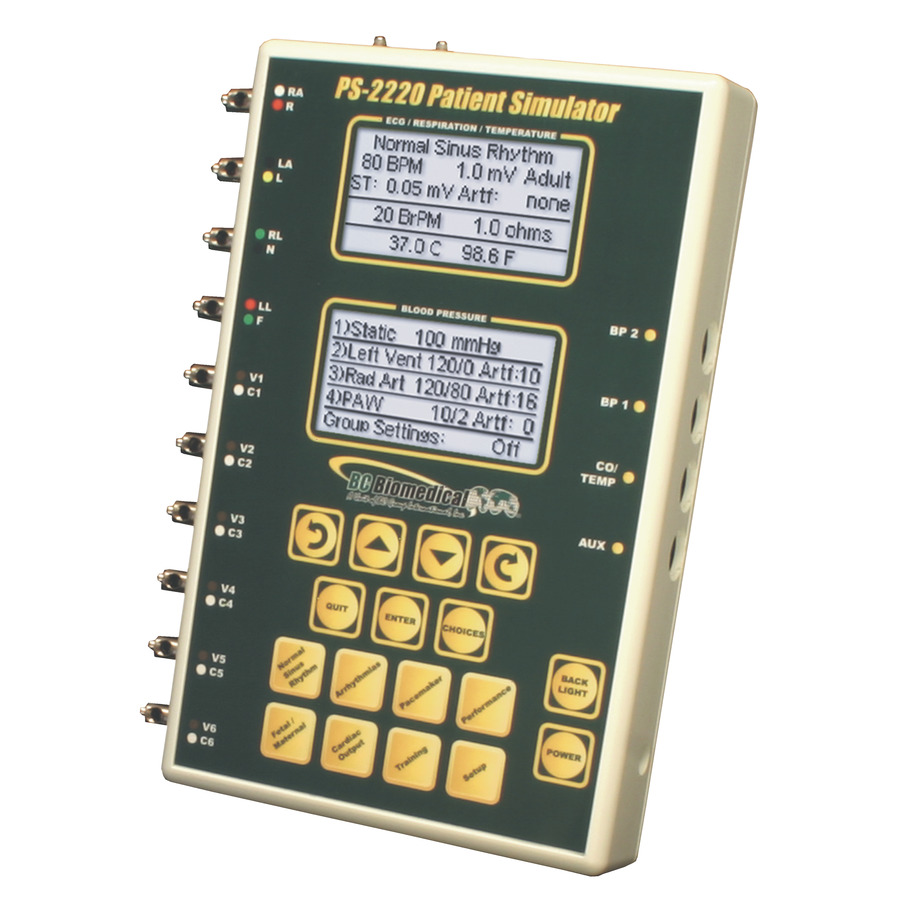 BC Biomedical PS-2220 Multiparameter Patient Simulator with 2 Invasive BP Channels