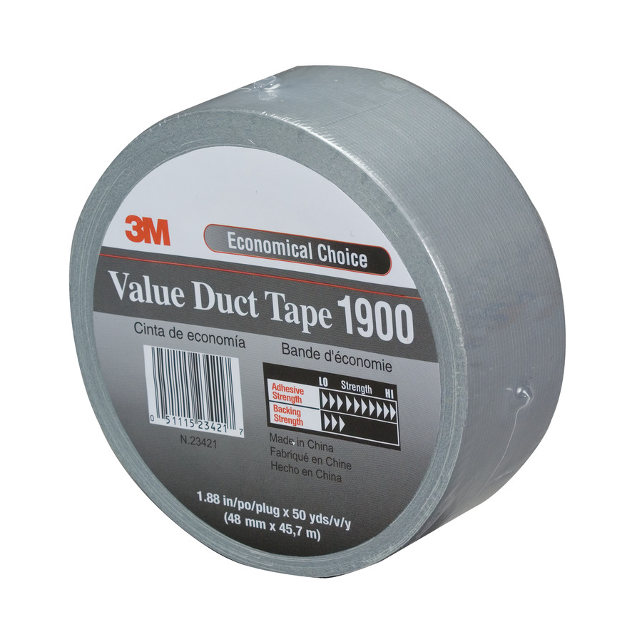 3M 7000124256 Duct Tape, General Use, Silver, 2.83" x 50'