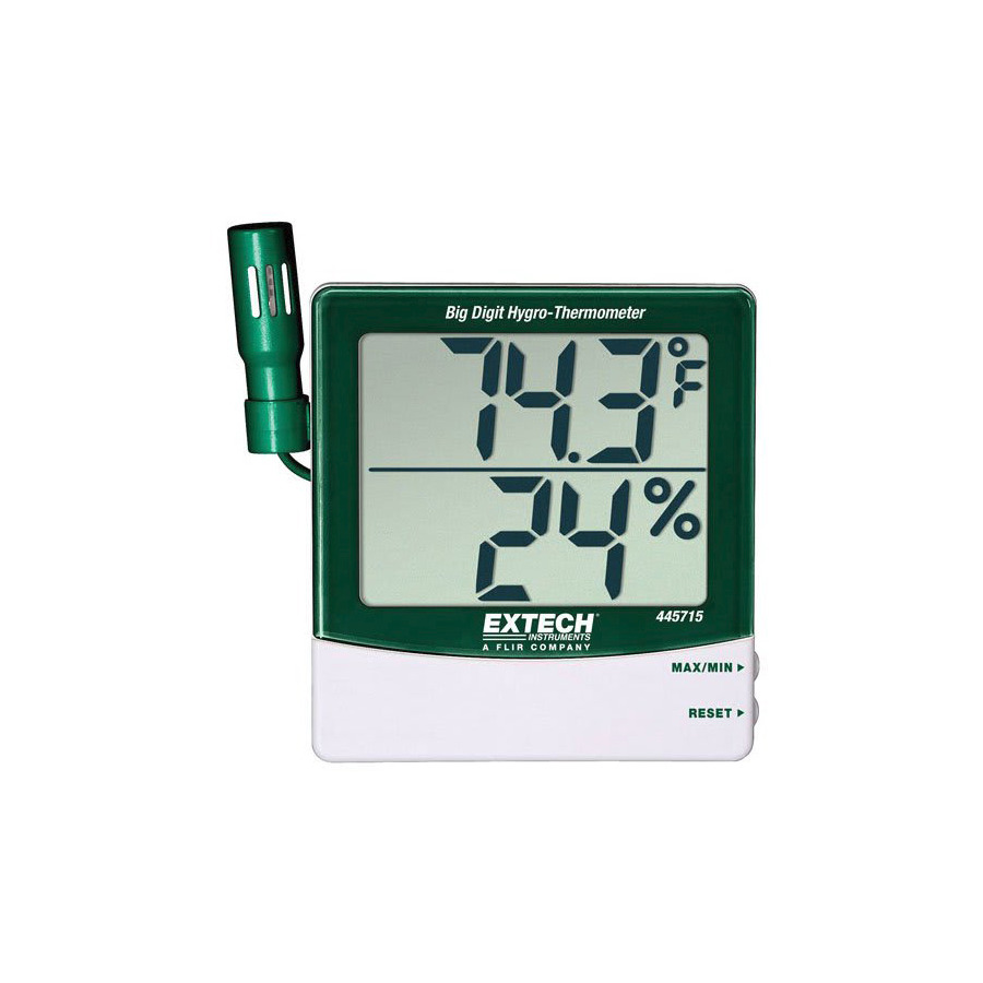 Extech 445715-NISTL Big Digit Hygro-Thermometer with Remote Probe and Limited NIST