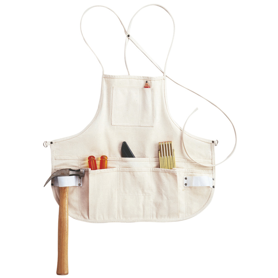 Custom Leather Craft C10 Heavy Duty Canvas Apron with 12 Pockets